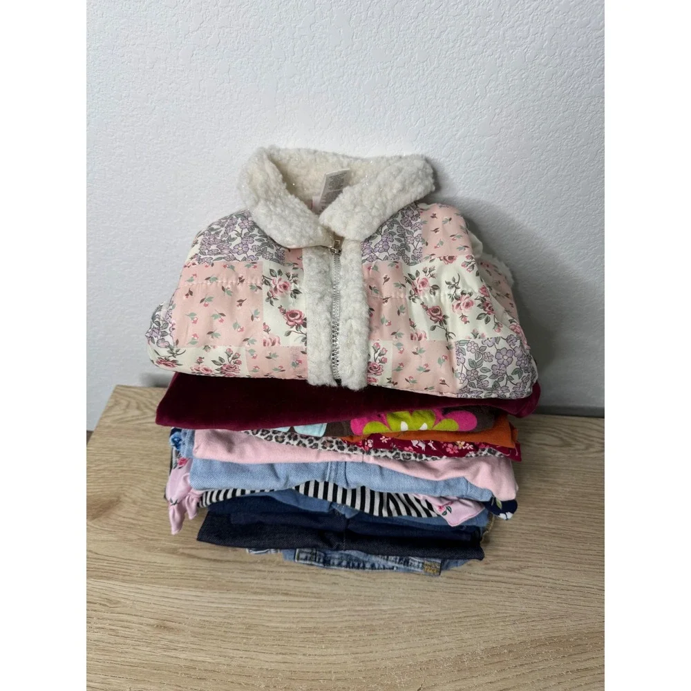 Girls Clothing Lot of 18 Size 4T - Old Navy Cat & Jack - Carters - Little Lass